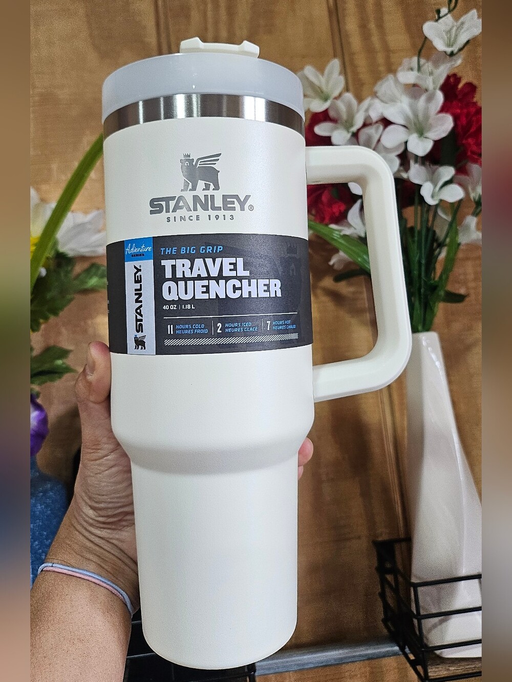 OG Stanley - 40 oz. Adventure Quencher Tumbler (White) -  NWT!